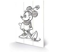 Disney - Impression sur Bois 20 x 29, 5cm (Minnie Mouse)