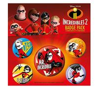 Disney indestructibles 2-family Lot de badges, Multicolore, 10 x 12.5 cm