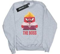 Disney - "Inside Out Anger The Boss" Sweat-shirt pour femme BI9956 (L) (Gris chiné)