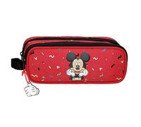 Disney It´s a Mickey Thing Étui Double Compartiment Rouge 23 x 9 x 7 cm Polyester