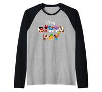 Disney It's My Birthday Mickey Mouse and Friends Letters Manche Raglan