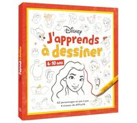 DISNEY - J'apprends à dessiner - 62 personnages en pas à pas (6+)