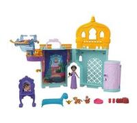 Disney Jasmine Histoires a Empiler Coffret de maison de poupée Palais de Jasmine avec Mini-poupée et 2 Animaux, Aladdin, MATTEL G