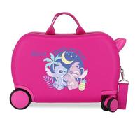Disney Joumma Adorable Stitch Valise pour Enfant Rose 45 x 31 x 20 cm Rigide 1,8 kg Fermeture à Combinaison latérale ABS 1,8 kg 27,9 l Bagage à Main, Rose, Talla única, Valise pour Enfant