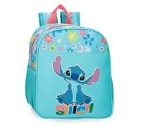 Disney Joumma Aloha Stitch Sac à dos préscolaire adaptable en polyester Bleu 23 x 25 x 10 cm