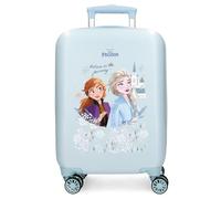 Disney Joumma Bags, La Reine des Neiges Believe in The Journey, Valise Cabine, Valise pour Enfant, fabriquée en ABS, Quatre Roues Doubles à Rotation multidirectionnelle, Fermeture à Combinaison