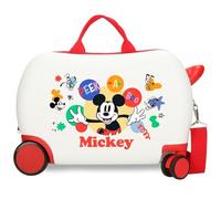 Disney Joumma Bags Mickey P Boo, Valise pour Enfants, en ABS, Quatre Roues Doubles multidirectionnelles, Serrure à Combinaison latérale, intérieur avec Deux Compartiments.
