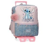 Disney Joumma Bags Stitch Vous êtes des sacs à dos magiques, des sacs à dos scolaires, des sacs à dos pour enfants, Comprend un pompon décoratif, plusieurs compartiments
