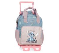 Disney Joumma Bags Stitch Vous êtes des sacs à dos magiques, des sacs à dos scolaires, des sacs à dos pour enfants, Comprend un pompon décoratif, plusieurs compartiments