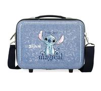 Disney Joumma Bags Stitch Vous êtes des valises Cabine Magiques, Ensemble de valises, Fabriqué en ABS, Un matériau résistant et léger, Fermeture latérale à Combinaison