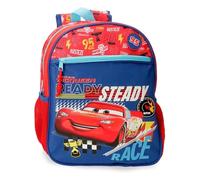 Disney Joumma Cars Lets Race Sac à dos d'école, fabriqué en polyester, poches et compartiments, bretelles larges et réglables., rouge, Sac à dos 33