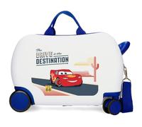 Disney Joumma Destination Cars Valise pour Enfant Blanc 45 x 31 x 20 cm Rigide 1,8 kg Fermeture à Combinaison latérale ABS 1,8 kg 27,9 l Bagage à Main, Blanc, Talla única, Valise pour Enfant