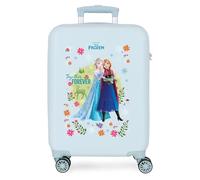Joumma Disney La Reine des Neiges Forever Valise de Cabine Bleue 38 x 55 x 20 cm Rigide 2 kg Fermeture à Combinaison latérale ABS 2 kg 35 L Bagage à Main