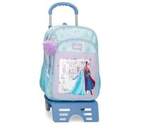 Joumma Disney La Reine des Neiges in This Together Sac à Dos Scolaire Double Compartiment avec Chariot Lilas 30 x 40 x 13 cm Polyester 15,6 L