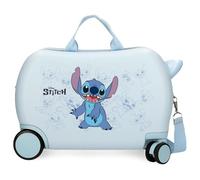 Disney Joumma Happy Stitch Valise pour enfant, blanc, 45 x 31 x 20 cm, plastique ABS rigide, 24,6 l, 1,8 kg, 2 roues, bagage à main, blanc, Heureux, 31 x 45 x 20 cm, Valise pour enfant