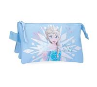 Disney Joumma La Reine des Neiges Magic Ice Trousse triple bleue 22 x 12 x 5 cm Polyester by Joumma Bags, bleu, Trousse triple