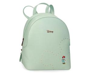 Disney Joumma Luxe Minnie Sac à Dos de Randonnée Vert Turquoise 23x26.5x11.5 cm PU et Polyester 7.01L