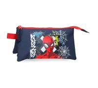 Disney Joumma Marvel Grafity of Spiderman Estuche Triple Marino 22x12x5 cm Polyester