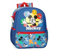 Disney Joumma Mickey P Boo Sac à Dos Scolaire Adaptable à Chariot Bleu 27 x 33 x 11 cm Polyester 9,8 L, Bleu, Sac à Dos Scolaire Adaptable au Chariot