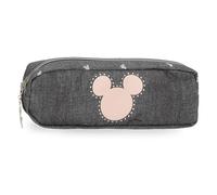 Disney Joumma Mickey Studs Trousse Noire 22 x 7 x 3 cm Polyester, Noir, Trousse
