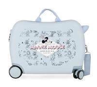 Disney Joumma Minnie American Darling Valise pour Enfant Bleu 50 x 38 x 20 cm Rigide ABS Fermeture à Combinaison latérale 38 L 1,8 kg 2 Roues Bagage Main, Bleu, Valise pour Enfant