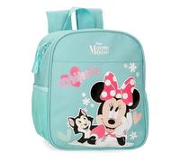Disney Joumma Minnie & Figaro Sac à Dos préscolaire Bleu 21 x 25 x 10 cm Polyester 5,25 L, Bleu, Talla única, Sac à Dos préscolaire