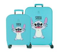 Joumma Disney Playful Jeu de valises Bleues 55/70 cm Rigide 7,54 kg Fermeture TSA intégrée ABS 7,54 kg 116L Bagage à Main