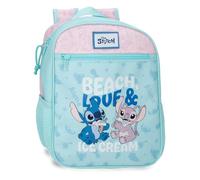 Disney Lilo & Stitch Beach & Love, sac à dos scolaire compartimenté, avec poignée de transport et plusieurs poches, par Joumma Bags