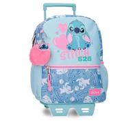 Disney Joumma Stitch Hearts Denim Sac à Dos de Promenade 27x33x11 cm Polyester 9.8L