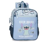 Disney Joumma Stitch Keep Going Sac à Dos de Promenade Bleu 23x28x10 cm Polyester 6,44L
