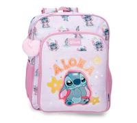 Disney Joumma Stitch You & Me Mauve Sac à Dos Scolaire 30x40x13 cm Polyester 15.6L