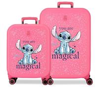 Disney Joumma You are Magical Valise Rigide Fuchsia 55/70 cm 7,5 kg avec Fermeture TSA intégrée ABS 7,5 kg 116L