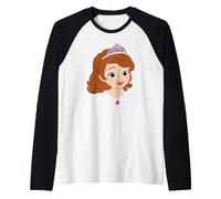 Disney Jr. Sofia the First Princess Sofia Big Face Costume Manche Raglan