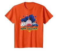Disney Junior Firebuds Team Work Together T-Shirt, Enfant, Orange, 2 ans