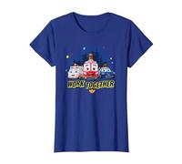 Disney Junior Firebuds Team Work Together T-Shirt, Femme, Bleu Royal, XL