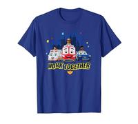 Disney Junior Firebuds Team Work Together T-Shirt, Homme, Bleu Royal, XXL