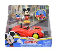 Disney Junior Mickey Mouse Ensemble véhicule et figurine avec figurine Mickey Mouse et voiture convertible