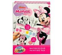 Disney Junior Minnie Mouse - Livre de Peinture à l’Eau avec Pinceau - 24 Dessins Magiques - Ajoutez Juste de l’Eau - Activité Créative Enfant 3+ (MM24355)