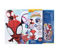 Disney Junior Spidey and his Amazing Friends Livre magnétique d'activité, 29 aimants, jeu interactif, amusant créatif, idéal pour les voyages