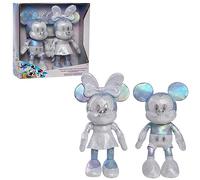 Just Play Disney100 Years of Wonder Mickey Mouse et Minnie Mouse Ensemble d'animaux en peluche, jouets pour enfants à partir de 2 ans