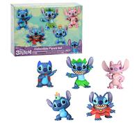 Disney Just Play Coffret de Figurines à Collectionner Lilo & Stitch de, 5 Figurines, Figurines à Collectionner de 7,6 cm de Haut, Jouets pour Enfants de 3 Ans et Plus, Bleu