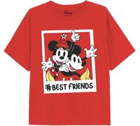 Disney Kids' Regular Fit T-Shirt Rouge 7-8 (S) Female