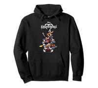 Disney Kingdom Hearts Group Shot Action Pose Logo Sweat à Capuche