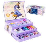 Disney Kit de Peinture Enfant Mallette de Dessin Enfant Fille 40 Pcs Coffret Coloriage Crayon Feutre Idée Cadeau Wish