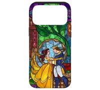 Disney La Belle et la Bête Vitrail Belle et Prince Coque pour iPhone 17 Pro Max