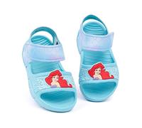 Disney La Petite Sirène Ariel Sandals Filles Tout-petits | Curseurs bleus pour enfants avec sangle de soutien | Chaussures d’été