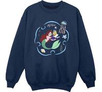 Disney - "La petite sirène lit un livre" Sweatshirt für Jungen BI22491 (104) (Marineblau)
