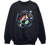 Disney - "La petite sirène lit un livre" Sweatshirt für Jungen BI22491 (104) (Schwarz)