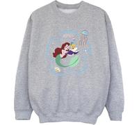 Disney - "La petite sirène lit un livre" Sweatshirt für Jungen BI22491 (152-158) (Grau)