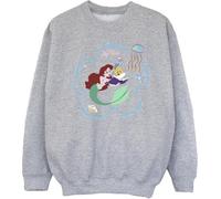 Disney - "La petite sirène lit un livre" Sweatshirt für Mädchen BI23019 (140-146) (Grau)